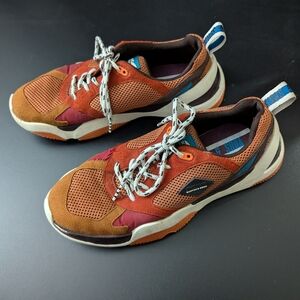 scotch & soda red and orange sneakers | mens 7.5